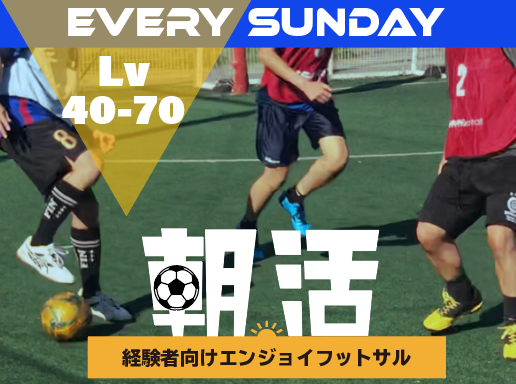 ◎祝日開催◎ 初級者・中級者向け - 朝活エンジョイ個サル