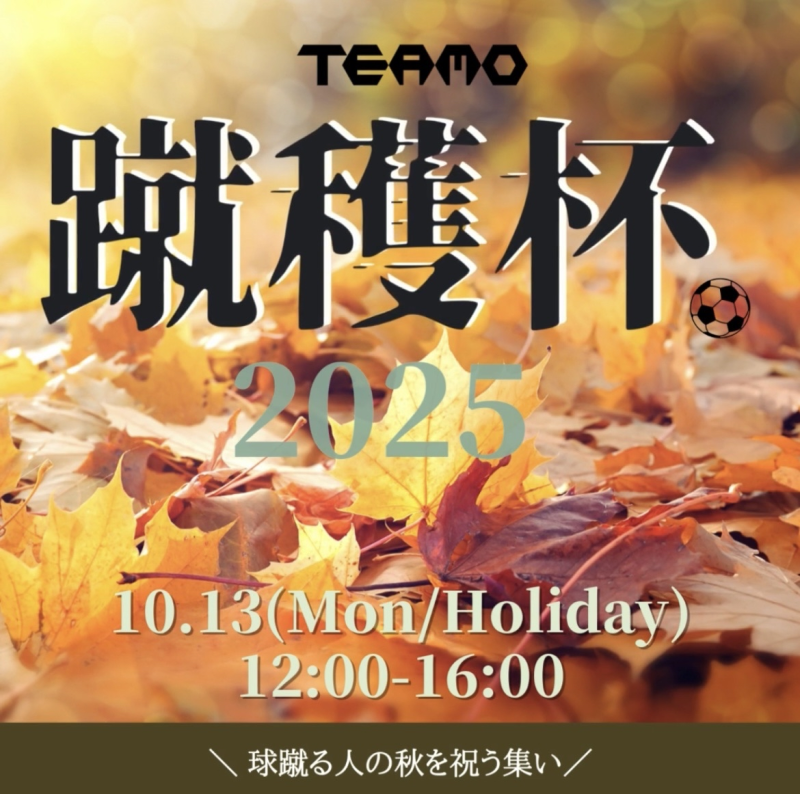 TEAMO蹴穫杯 2025 チーム参加用